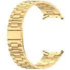 For Samsung Galaxy Watch 7 Ultra 47mm Three Beads Stainless Steel Metal Watch Band(Gold) - 3