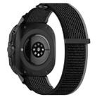 For Samsung Galaxy Watch Ultra 47mm Hook and Loop Fastener Loop Nylon Watch Band(Black+Gray) - 2