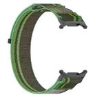 For Samsung Galaxy Watch 7 Ultra 47mm Hook and Loop Fastener Loop Nylon Watch Band(Dark Green) - 3