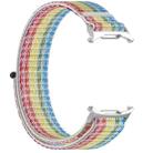 For Samsung Galaxy Watch 7 Ultra 47mm Loop Nylon Hook and Loop Fastener Watch Band(Rainbow) - 3