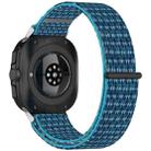 For Samsung Galaxy Watch 7 Ultra 47mm Loop Nylon Hook and Loop Fastener Watch Band(Sea Blue) - 2