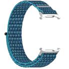 For Samsung Galaxy Watch 7 Ultra 47mm Loop Nylon Hook and Loop Fastener Watch Band(Sea Blue) - 3