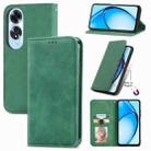 For OPPO A60 Retro Skin Feel Magnetic Flip Leather Phone Case(Green) - 1