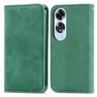 For OPPO A60 Retro Skin Feel Magnetic Flip Leather Phone Case(Green) - 2