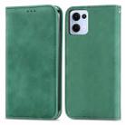 For OPPO Reno13 Retro Skin Feel Magnetic Flip Leather Phone Case(Green) - 2
