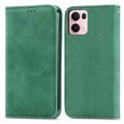 For OPPO Reno13 Pro Retro Skin Feel Magnetic Flip Leather Phone Case(Green) - 2