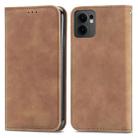 For OPPO Reno13 F Retro Skin Feel Magnetic Flip Leather Phone Case(Brown) - 2