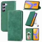 For vivo V40 SE Retro Skin Feel Magnetic Flip Leather Phone Case(Green) - 1