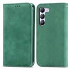 For vivo V40 SE Retro Skin Feel Magnetic Flip Leather Phone Case(Green) - 2