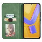 For vivo V40 SE Retro Skin Feel Magnetic Flip Leather Phone Case(Green) - 3