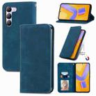 For vivo V40 SE Retro Skin Feel Magnetic Flip Leather Phone Case(Blue) - 1