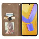 For vivo V40 SE Retro Skin Feel Magnetic Flip Leather Phone Case(Brown) - 3