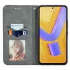 For vivo V40 SE Retro Skin Feel Magnetic Flip Leather Phone Case(Gray) - 3