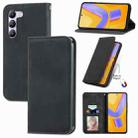 For vivo V40 SE Retro Skin Feel Magnetic Flip Leather Phone Case(Black) - 1