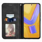 For vivo V40 SE Retro Skin Feel Magnetic Flip Leather Phone Case(Black) - 3