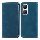 For vivo Y100 5G IND Retro Skin Feel Magnetic Flip Leather Phone Case(Blue) - 1