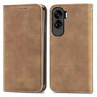 For Honor 90 Lite Retro Skin Feel Magnetic Flip Leather Phone Case(Brown) - 2