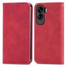 For Honor 90 Lite Retro Skin Feel Magnetic Flip Leather Phone Case(Red) - 2