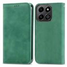 For Honor 200 Smart Retro Skin Feel Magnetic Flip Leather Phone Case(Green) - 2