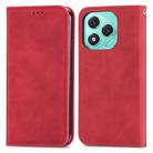 For Honor 400 Lite Retro Skin Feel Magnetic Flip Leather Phone Case(Red) - 2