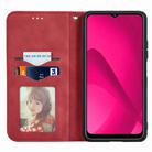 For Honor 400 Lite Retro Skin Feel Magnetic Flip Leather Phone Case(Red) - 3
