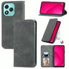 For Honor 400 Lite Retro Skin Feel Magnetic Flip Leather Phone Case(Gray) - 1