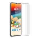For Samsung Galaxy A07 5G 5pcs ENKAY 9H Big Arc Edge High Aluminum-silicon Tempered Glass Film - 1