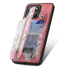 For Honor X8b Retro Painted Zipper Wallet Back Phone Case(Pink) - 2