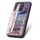 For Honor X8b Retro Painted Zipper Wallet Back Phone Case(Purple) - 2