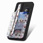 For Honor 100 5G Retro Painted Zipper Wallet Back Phone Case(Black) - 2