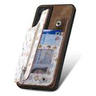 For Honor 90 Pro Retro Painted Zipper Wallet Back Phone Case(Brown) - 2