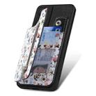 For Honor X8 5G Retro Painted Zipper Wallet Back Phone Case(Black) - 2