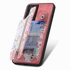 For Honor X40i Retro Painted Zipper Wallet Back Phone Case(Pink) - 2