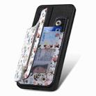 For Honor 50 Retro Painted Zipper Wallet Back Phone Case(Black) - 2