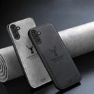 For Samsung Galaxy A16 Deer Head Cloth Skin All-inclusive Phone Case(Blue) - 2