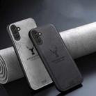 For Samsung Galaxy S25 5G Deer Head Cloth Skin All-inclusive Phone Case(Black) - 2