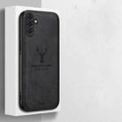 For Samsung Galaxy S25 5G Deer Head Cloth Skin All-inclusive Phone Case(Black) - 3