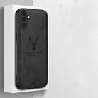 For Samsung Galaxy S25 5G Deer Head Cloth Skin All-inclusive Phone Case(White) - 3