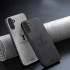 For Samsung Galaxy S25+ 5G Deer Head Cloth Skin All-inclusive Phone Case(White) - 2