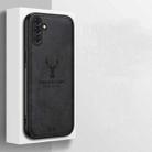 For Samsung Galaxy S25+ 5G Deer Head Cloth Skin All-inclusive Phone Case(White) - 3
