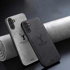 For Samsung Galaxy A56 5G Deer Head Cloth Skin All-inclusive Phone Case(Black) - 2