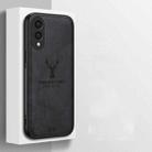 For Samsung Galaxy S25 Edge 5G Deer Head Cloth Skin All-inclusive Phone Case(Black) - 2