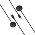 For Fitbit Ace LTE USB-C / Type-C Interface Smart Watch Magnetic Charging Cable(Black) - 1