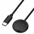 For Fitbit Ace LTE USB-C / Type-C Interface Smart Watch Magnetic Charging Cable(Black) - 2