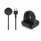 For Fitbit Ace LTE Smart Watch Silicone Charging Bracket with Charger(Black) - 1