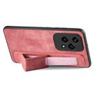 For Honor 200 Lite Golbal Retro Wristband Holder Leather Back Phone Case(Pink) - 2