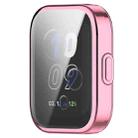 For Amazfit Bip 5 Unity Full Coverage TPU Watch Case(Electroplated Pink) - 2