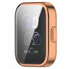 For Amazfit Bip 5 Unity Full Coverage TPU Watch Case(Electroplated Rose Gold) - 2