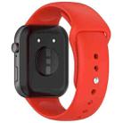 For Huawei Watch Fit3 Solid Color Reverse Buckle Silicone Watch Band(Red) - 2