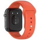 For Huawei Watch Fit3 Solid Color Reverse Buckle Silicone Watch Band(Orange) - 2